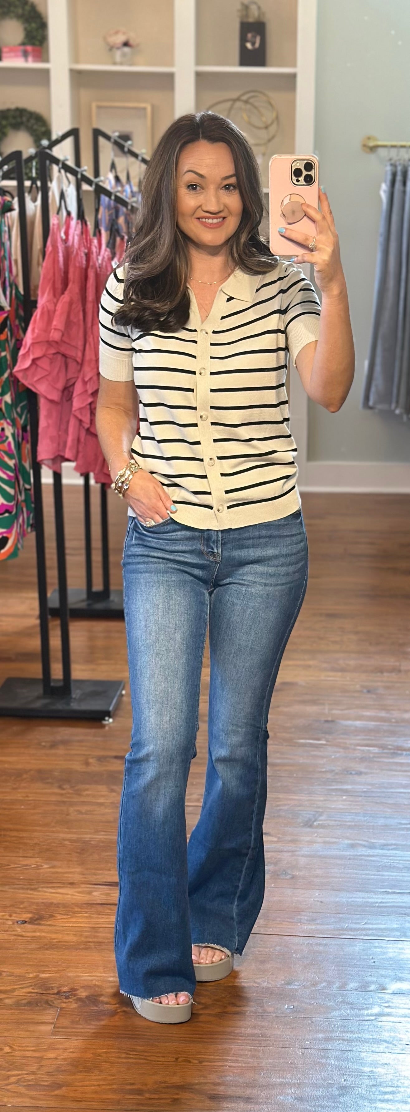 Classic Striped Button Down