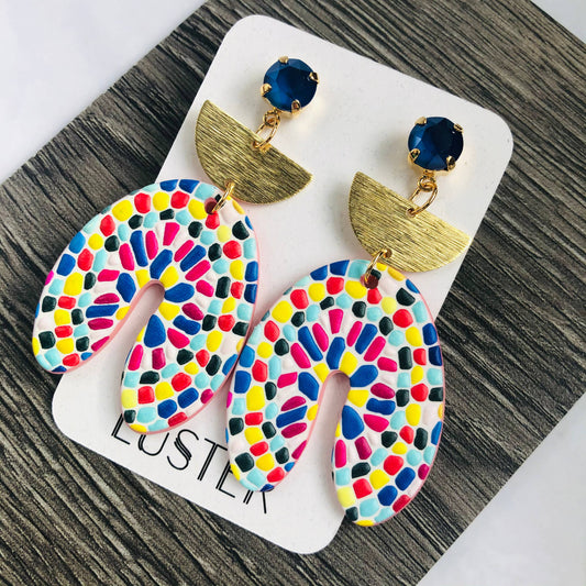 Mosaic Drop Earrings
