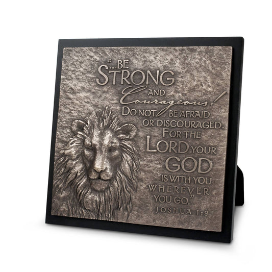 Sculpture Plaque Moments Of Faith Lion
