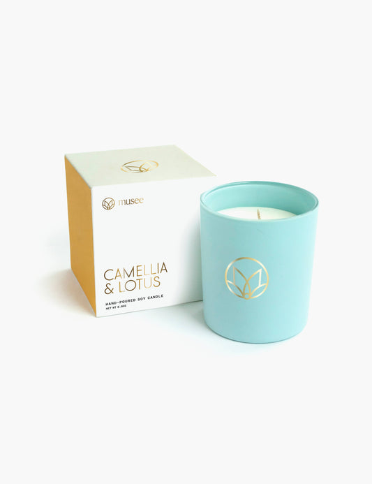 Camellia and Lotus Candle