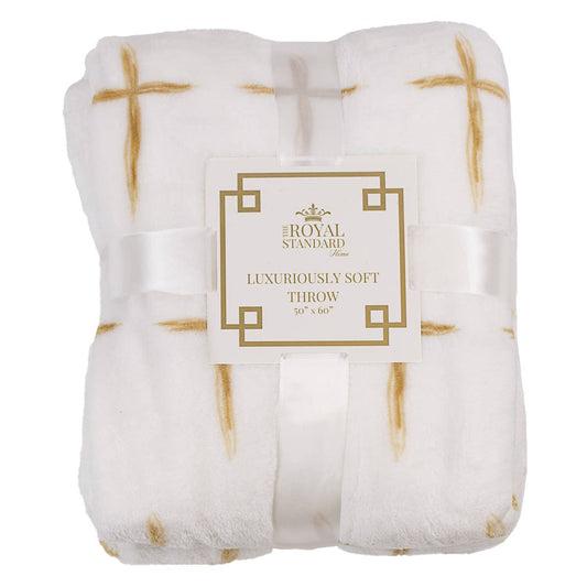 Covered by the Cross Fleece Throw