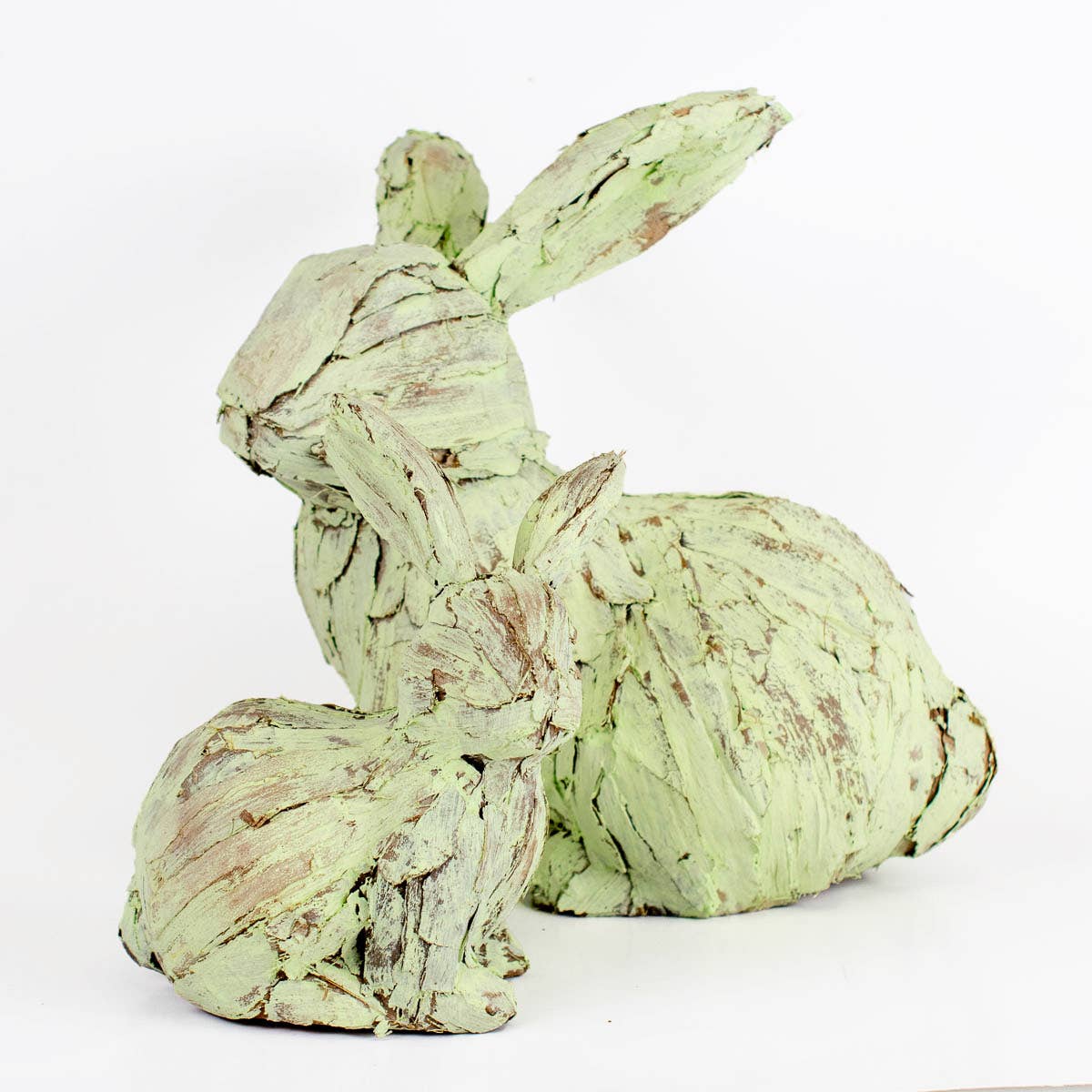 Hester Bunny   Green/Natural   9.5x10x6.25