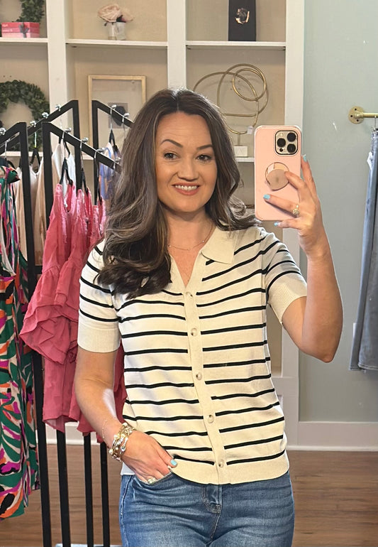 Classic Striped Button Down