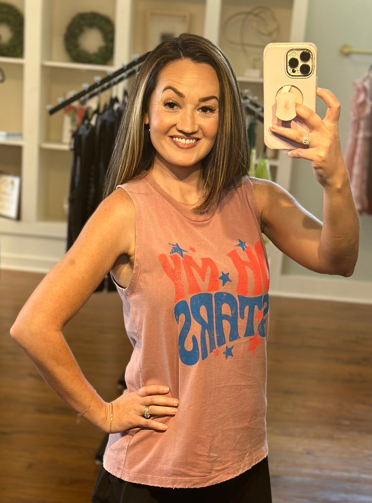 Oh My Stars Patriotic Tank