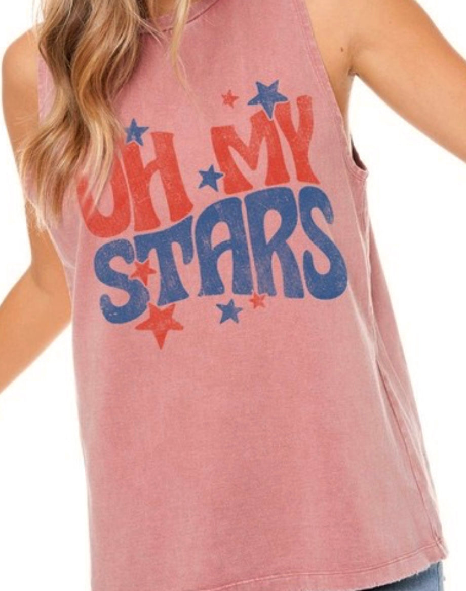 Oh My Stars Patriotic Tank