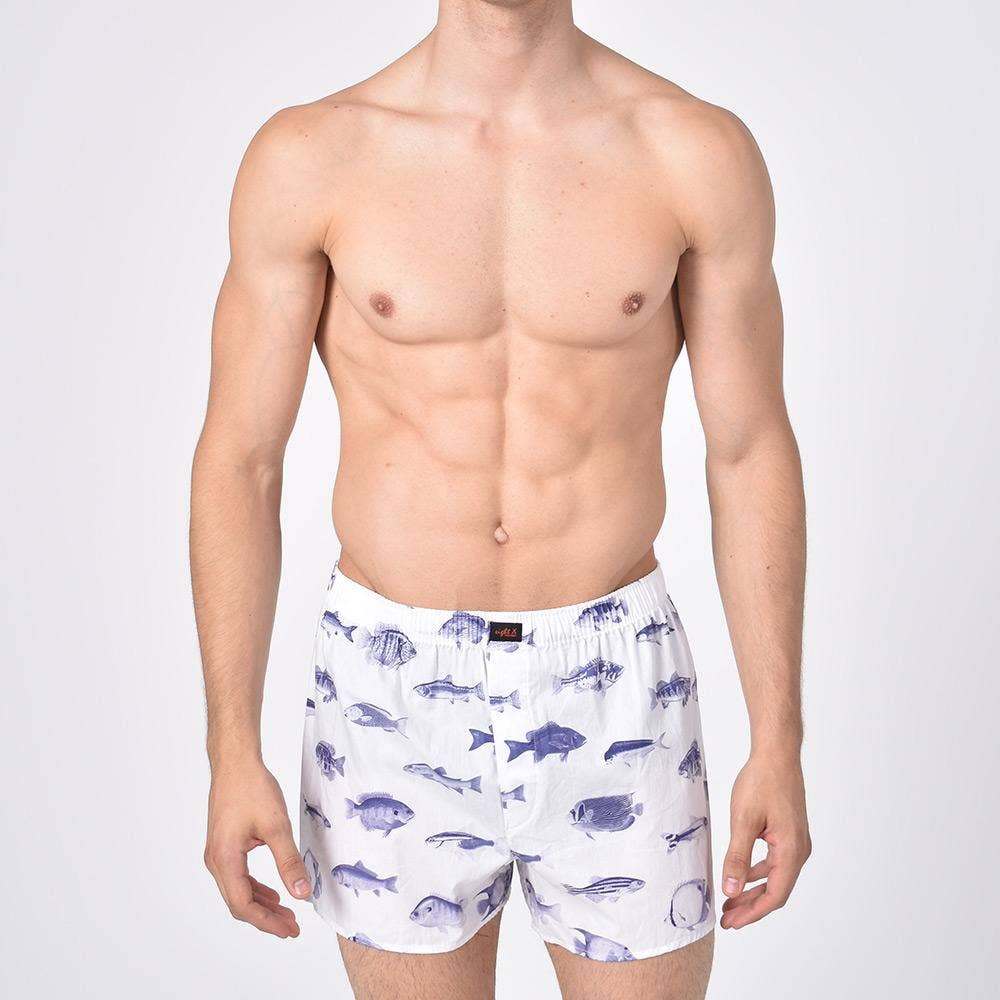 Fish Print Boxers