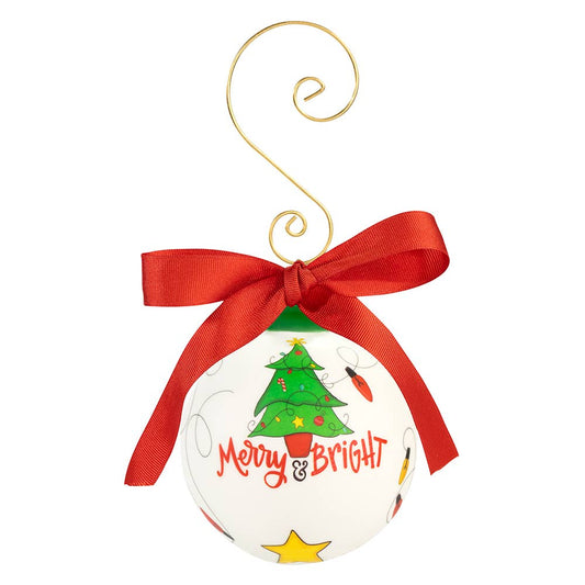 Merry & Bright Ceramic Ornament
